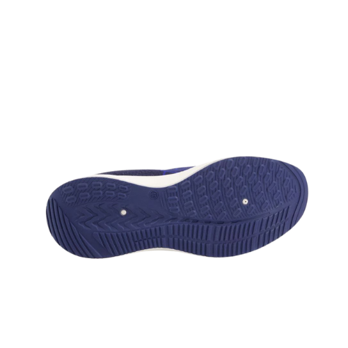 White Handdrawn Luxury Watch Logo (13) Men’s Navy Slip-On Sneakers – Lightweight & Breathable - Image 3