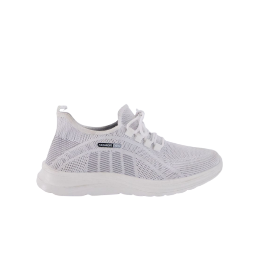 White Handdrawn Luxury Watch Logo (16) Men’s White Athletic Sneakers – Lightweight & Breathable - Image 4