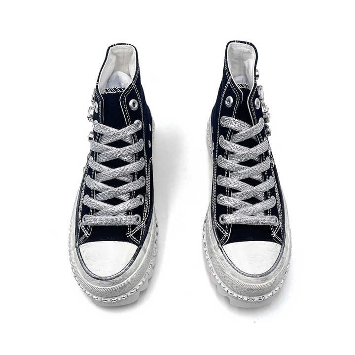 Hc548934a22fb4f2e995dc85291cf8555U.jpg_720x720q50 Women’s High Top Canvas Sneakers - Image 5