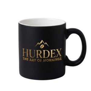 Hurdex Black Porcelain Mug
